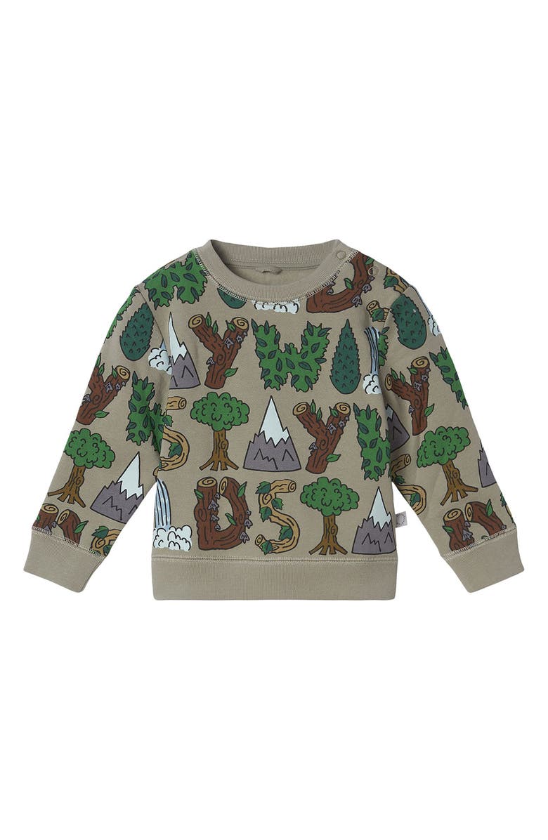 Stella McCartney Kids Stay Wild Graphic Cotton Sweatshirt, Main, color,