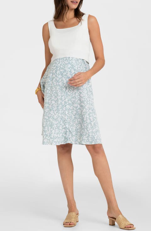Sleeveless Maternity/Nursing Dress