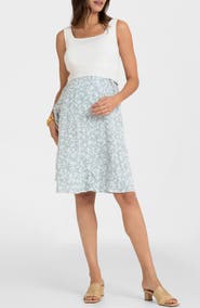 Seraphine Sleeveless Maternity/Nursing Dress