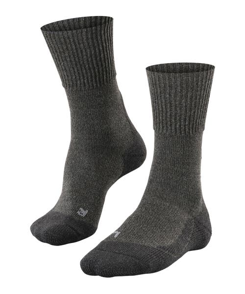 Falke Tk1 Adventure Wool Hiking Socks In Gray