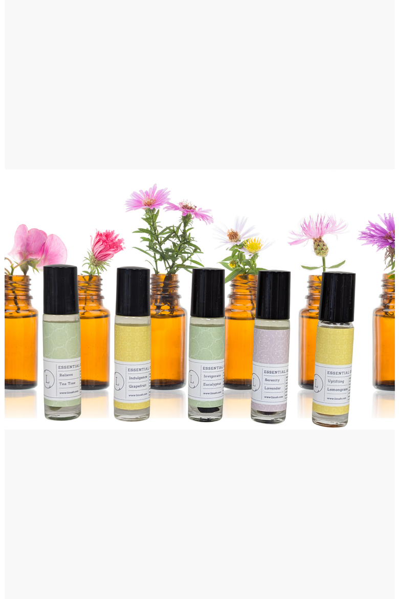 Essential Oils Roll-On with Crystals Set, Alternate, color, White Gift Box
