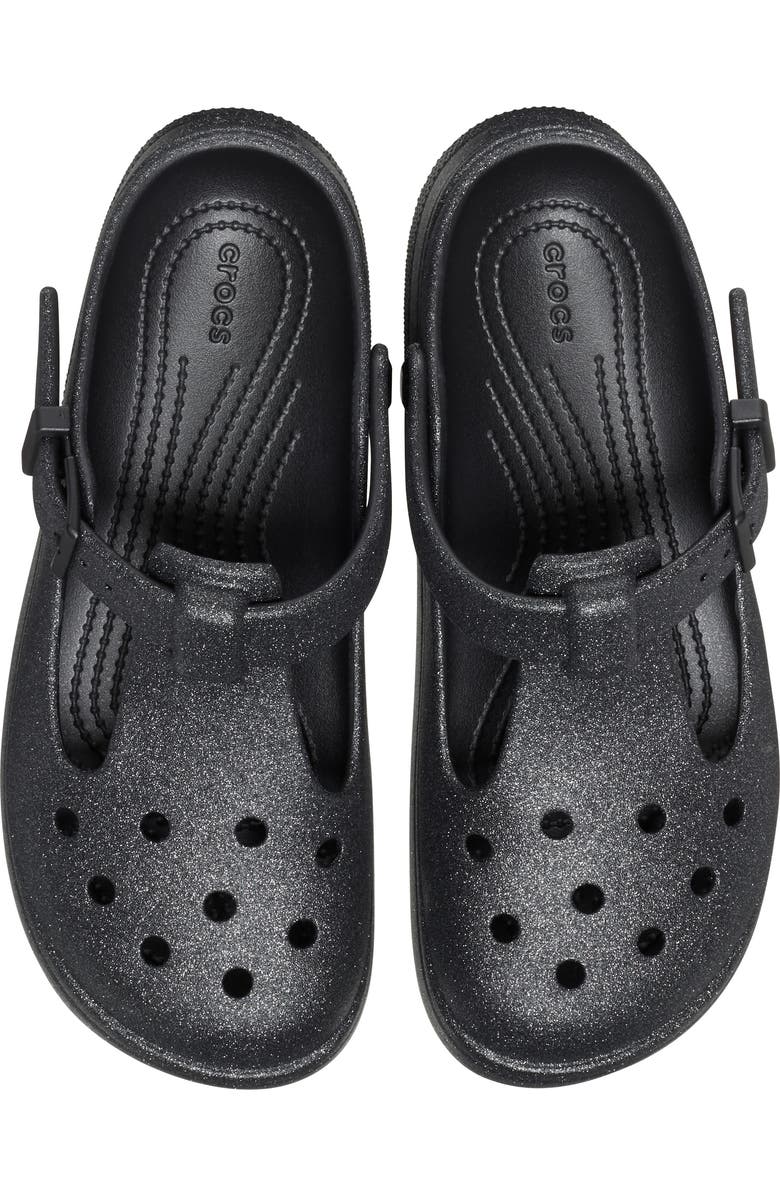 CROCS Classic Glitter Clog, Alternate, color, Black