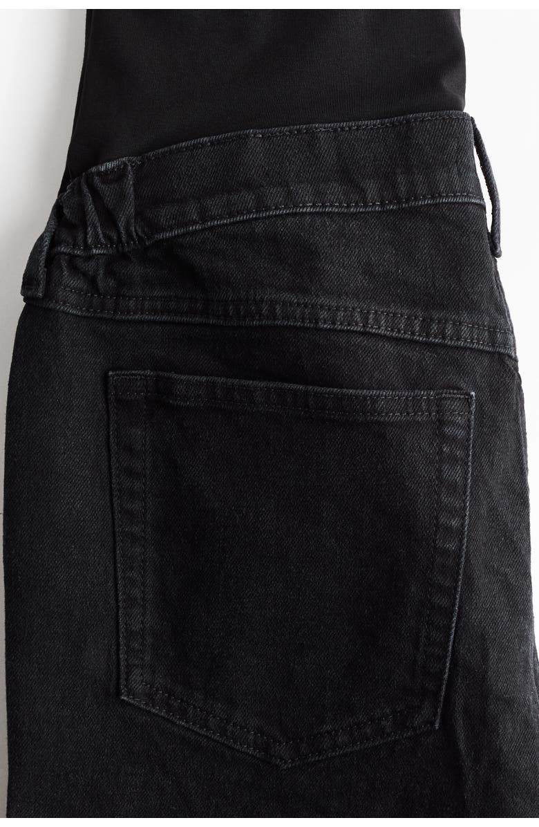 H&M Mama Straight Ankle Jeans, Alternate, color, Black