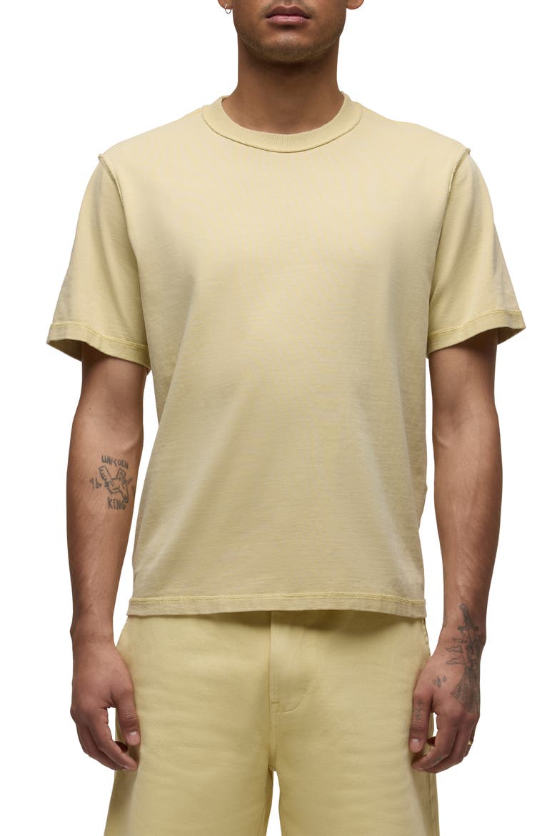 Heavyweight Cotton T-Shirt, Main, color, CITRON