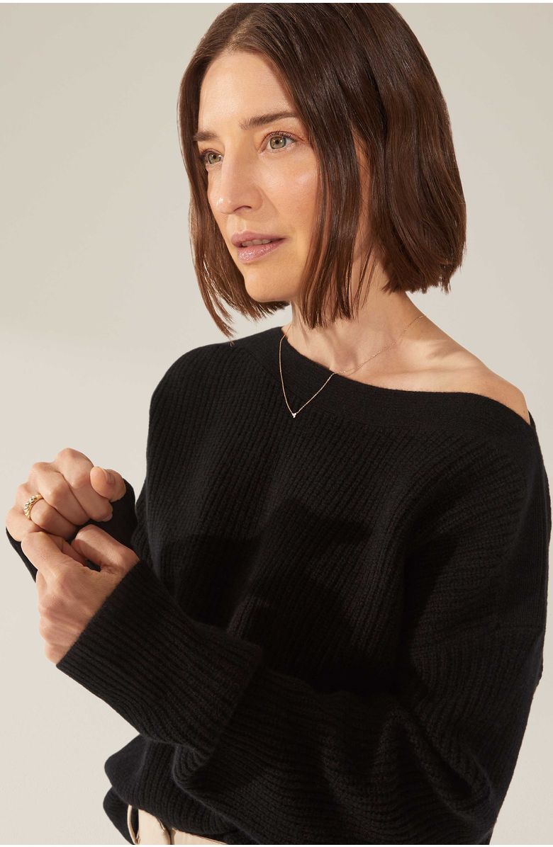 Italic Lila Chunky Cashmere Sweater, Alternate, color,
