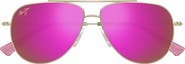 Maui Jim Hauloli XS 56mm Polarized Aviator Sunglasses