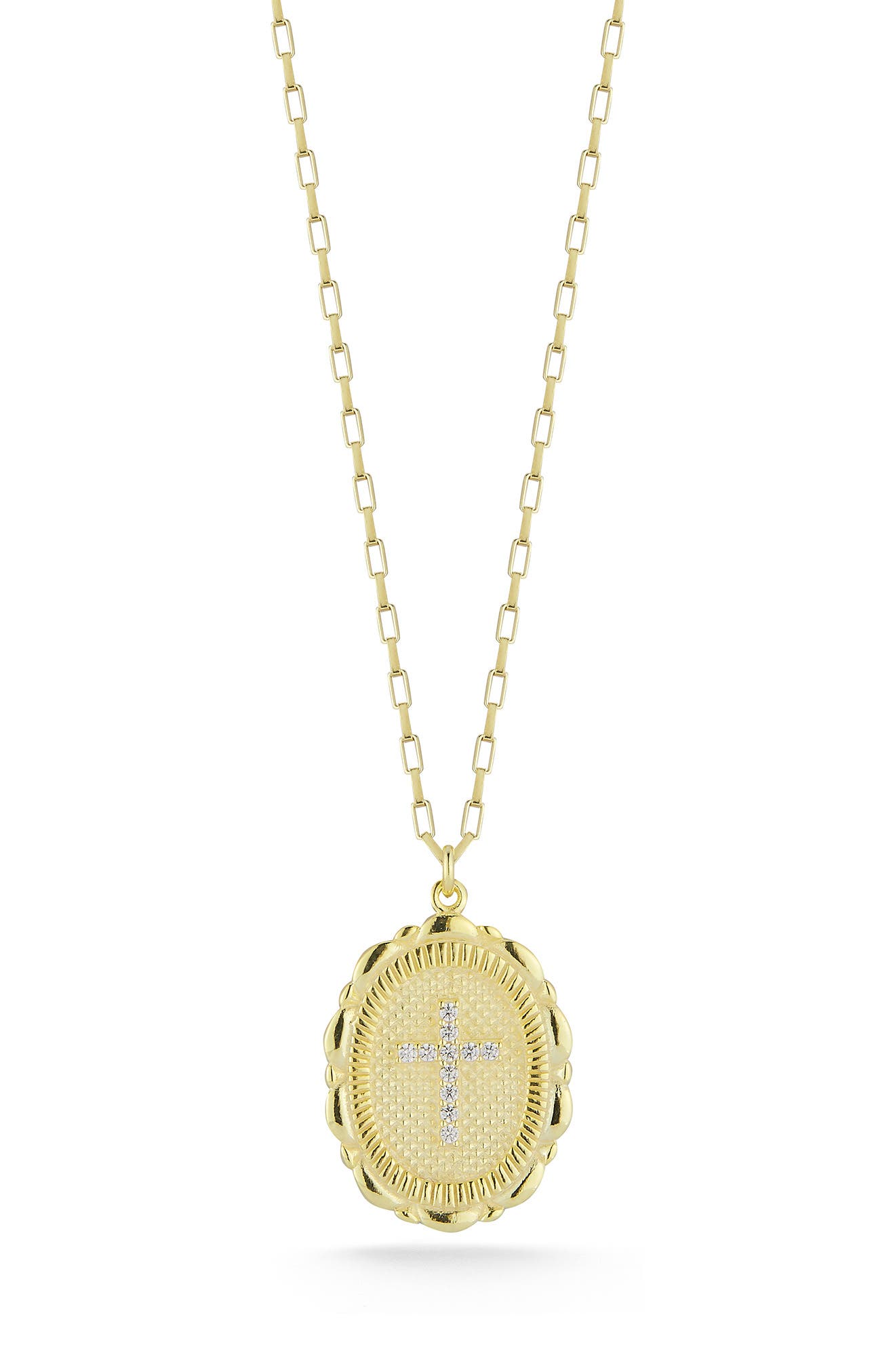 SPHERA MILANO CZ Cross Pendant Necklace