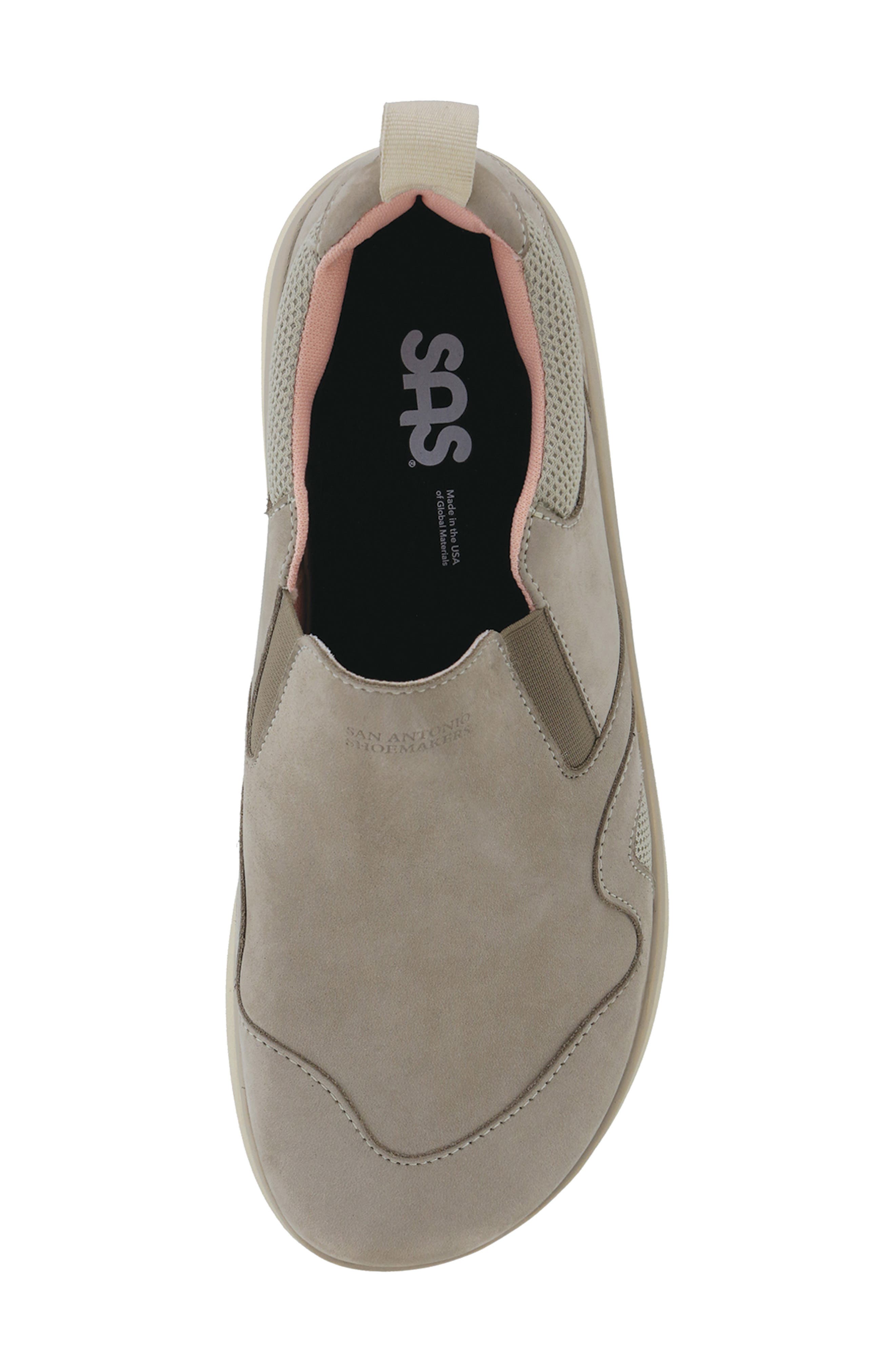 Scramble Water Resistant Slip-On Sneaker, Alternate, color, TAUPE/ PINK