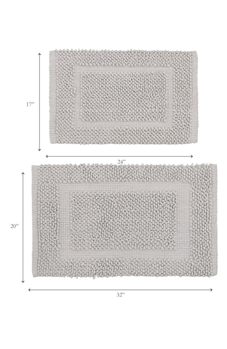 Jean Pierre New York Sophie 2-Piece Bath Mat Set, Alternate, color, Soft Gray
