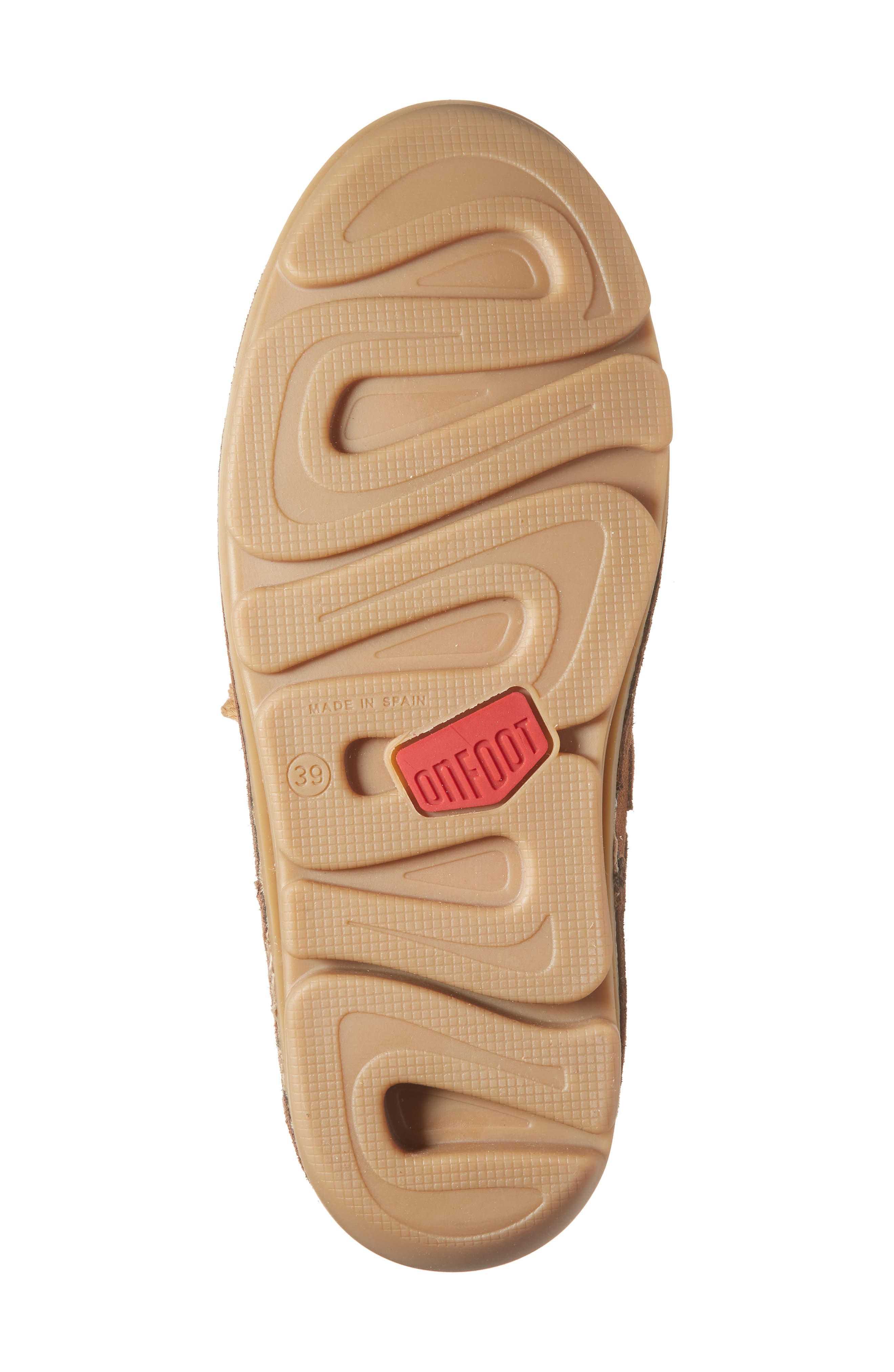 On Foot Silken Faux Fur Lined Chukka Boot, Alternate, color, Castana