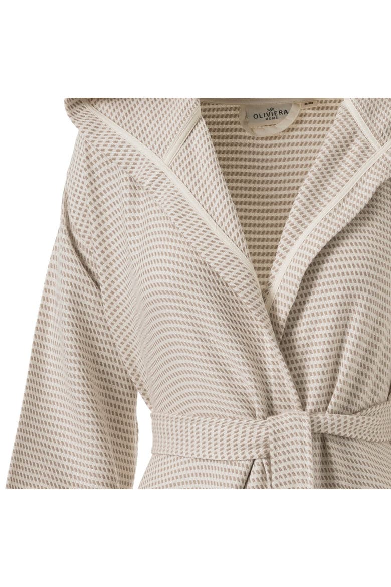 Pixel Turkish Cotton Towel Robe, Alternate, color, Sand