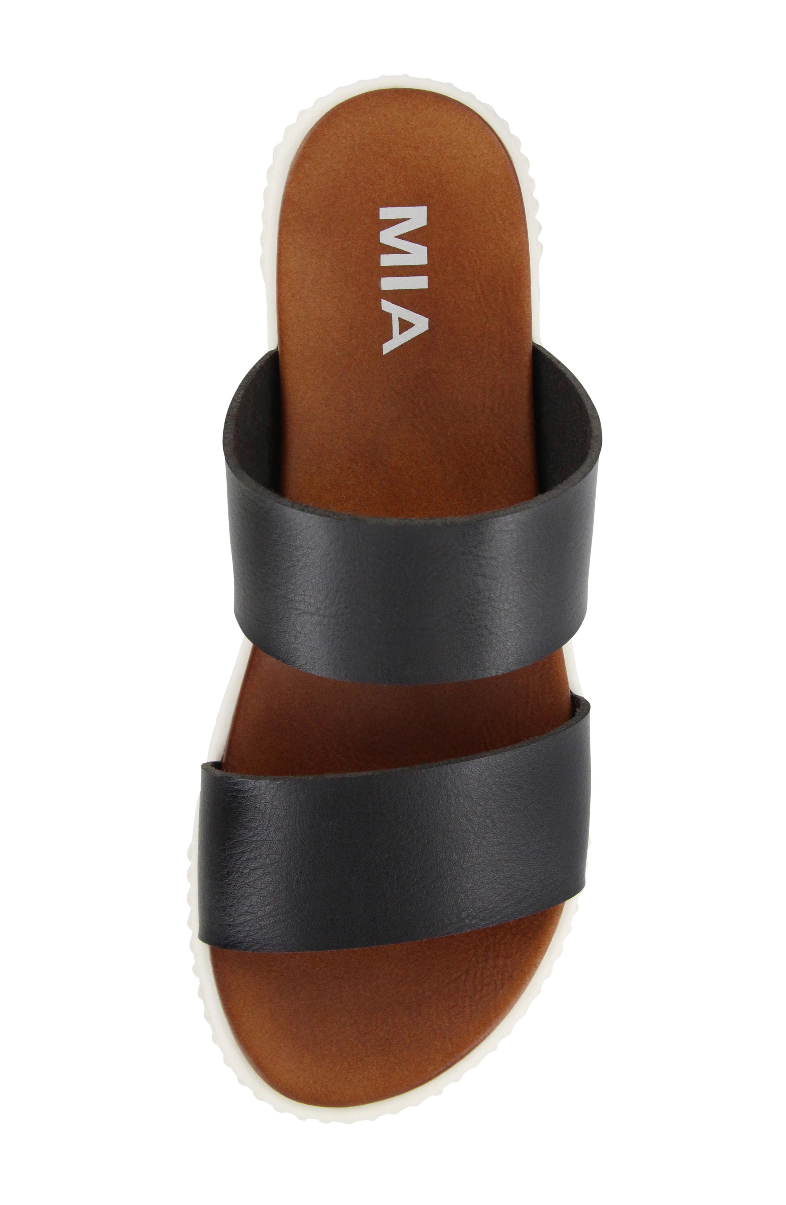 Lexi Platform Slide Sandal, Alternate, color, BLACK