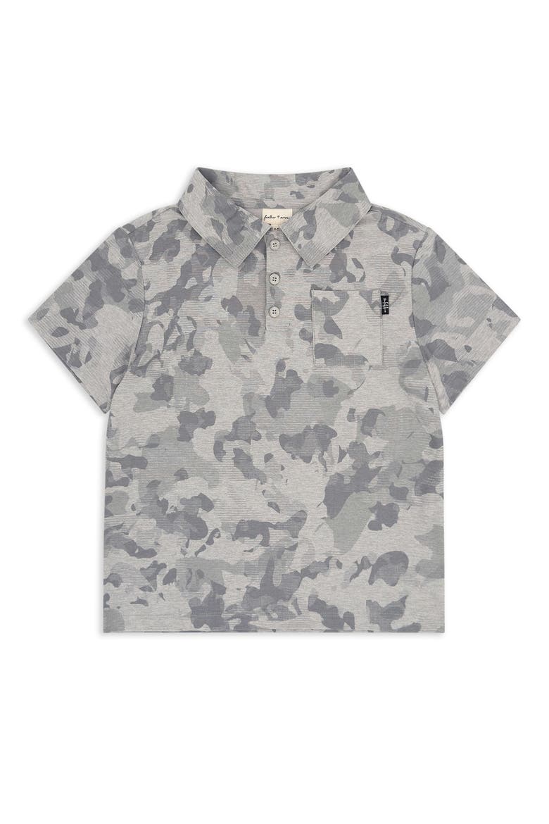 Kids' Feel Good Tech Performance Polo, Main, color, HEATHER GREY