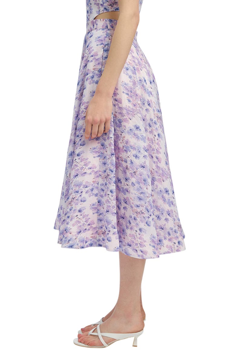 Bardot Mirabelle Floral Print Skirt, Alternate, color,