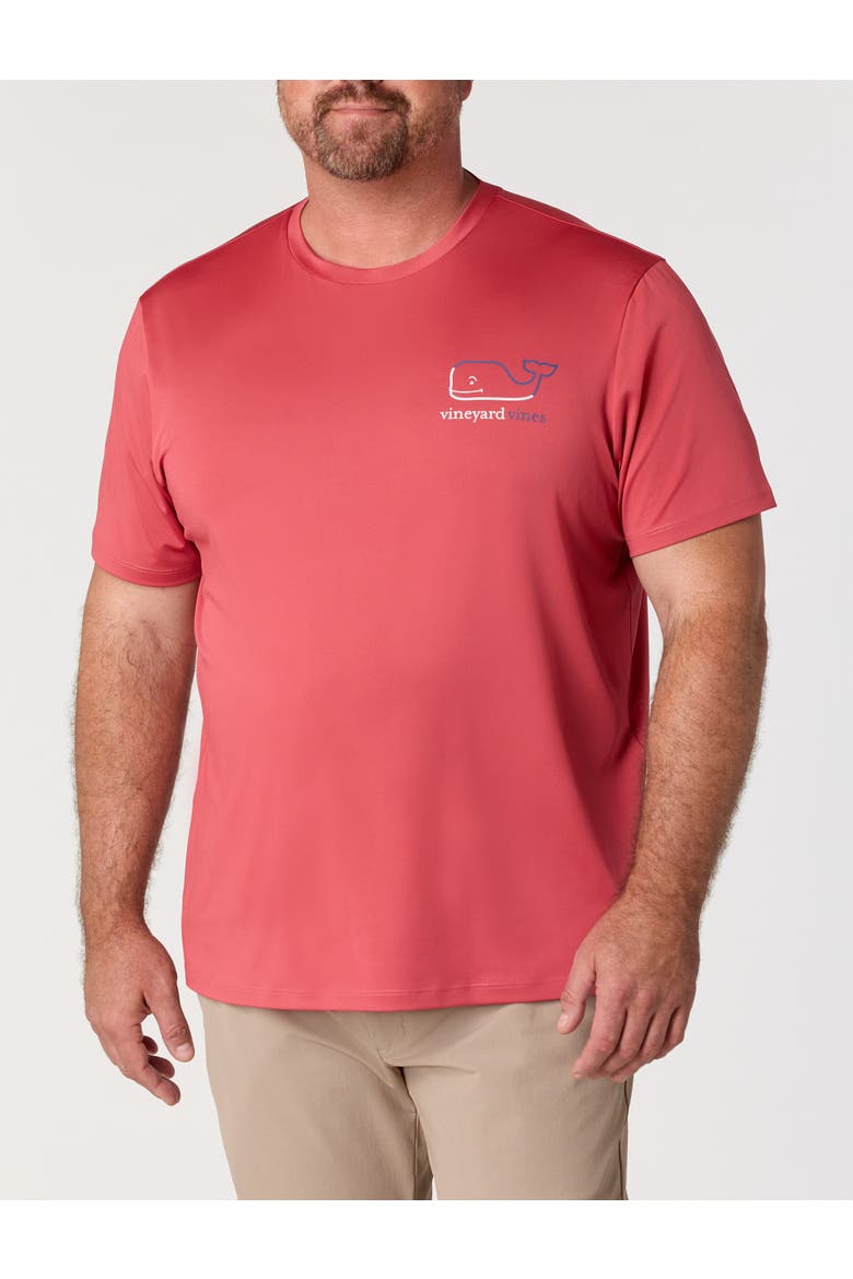 Big & Tall Burgee Whale T-Shirt, Alternate, color, MARINER