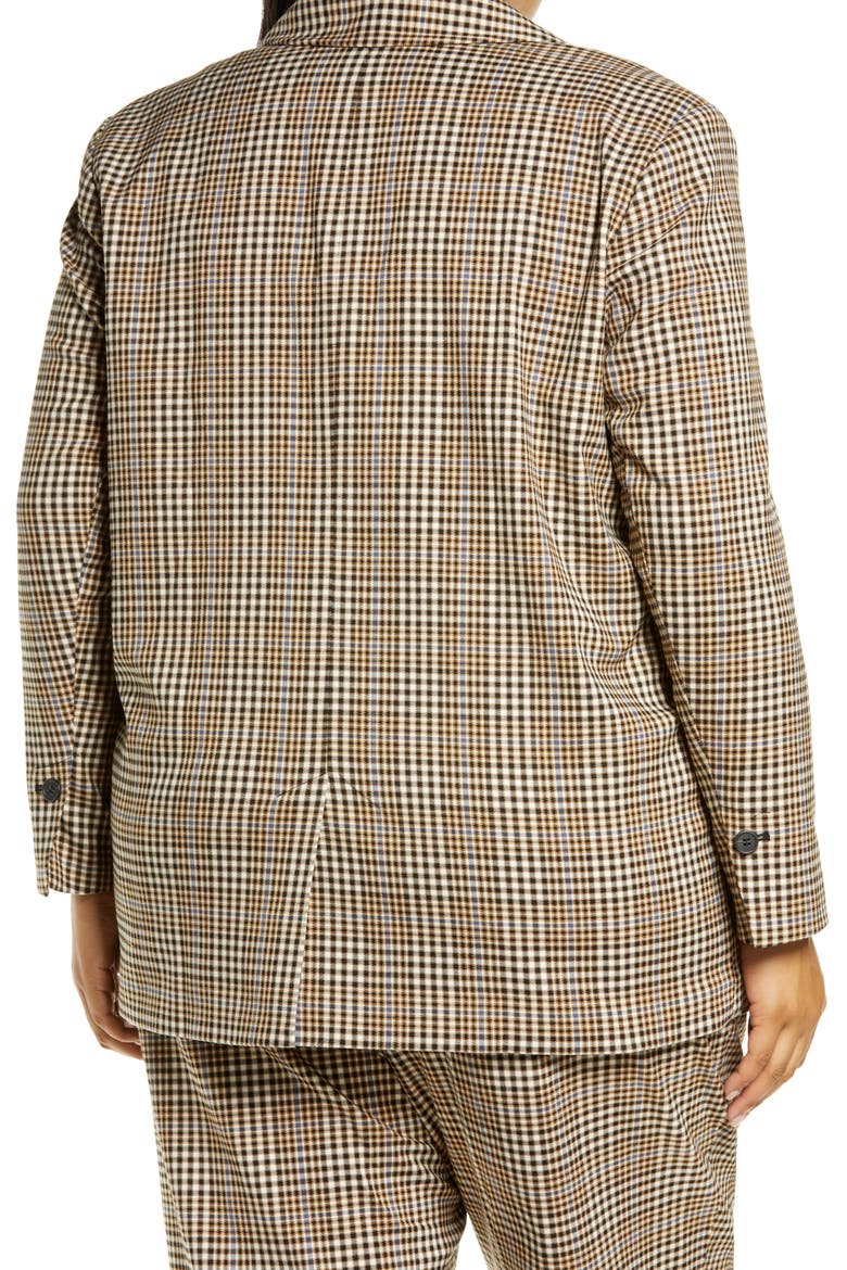 Easy Plaid Blazer, Alternate, color, TAN- IVORY BETHANY PLAID