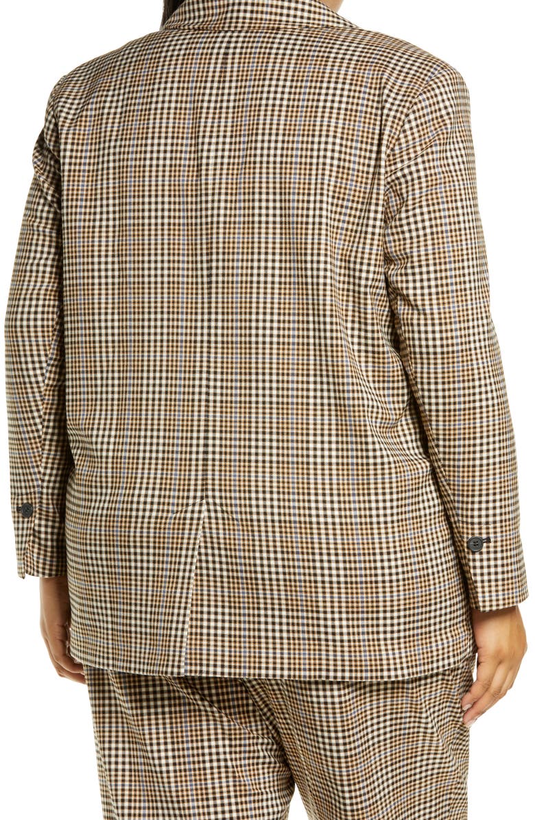 Treasure & Bond Easy Plaid Blazer, Alternate, color, 