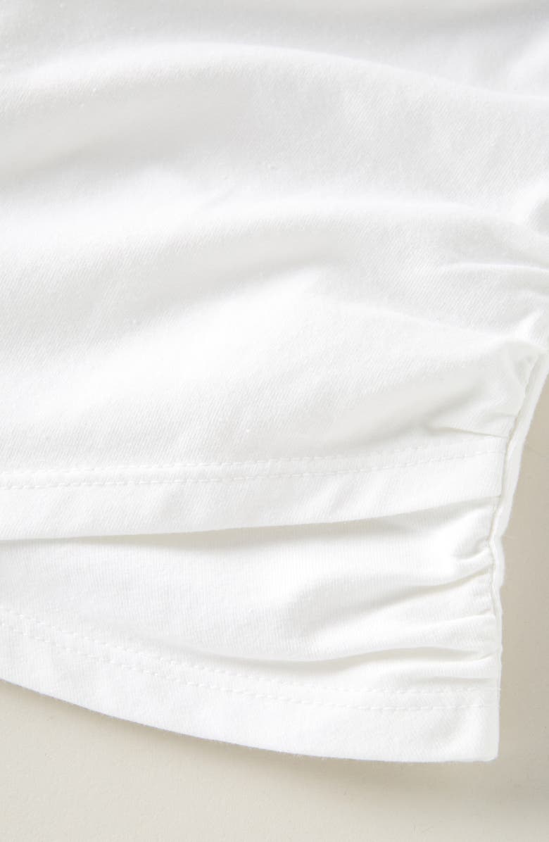 Zella Girl Kids' Twist Front T-Shirt, Alternate, color, White