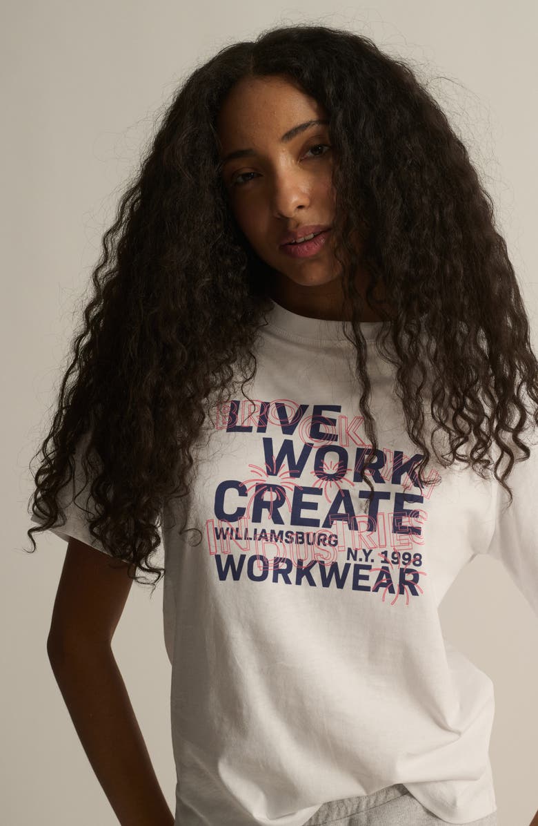 Brooklyn Industries Live Work Create Graphic T-Shirt, Alternate, color,