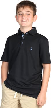 TailorByrd Kids' Solid Knit Polo