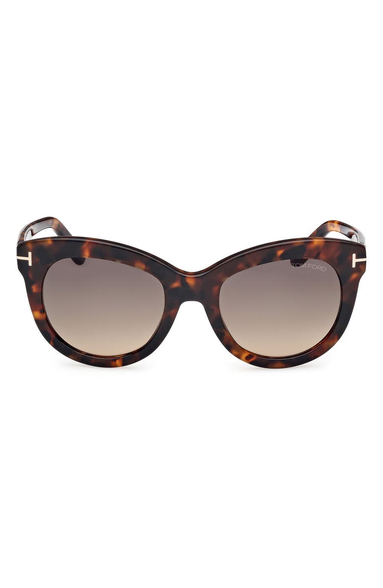 TOM FORD 53mm Butterfly Sunglasses, Main, color, 