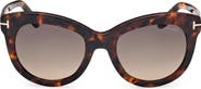 TOM FORD 53mm Butterfly Sunglasses