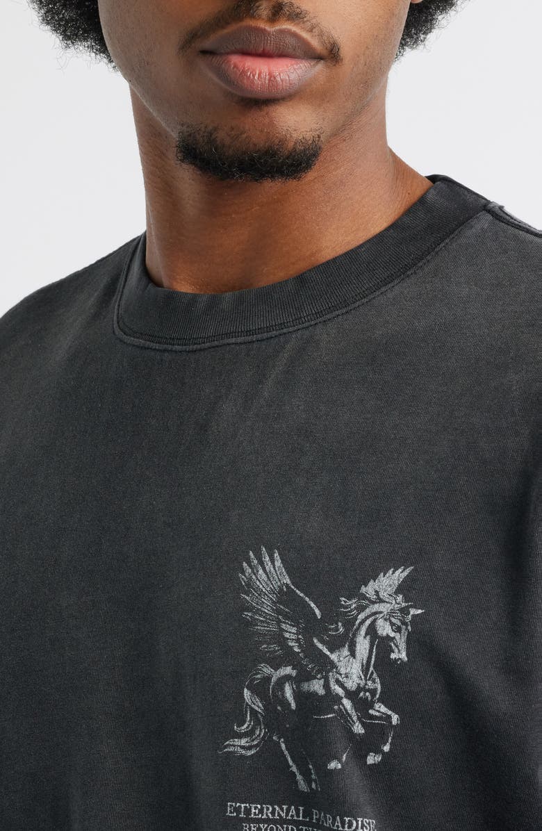 ID Supply Co Graphic Rose Garden T-Shirt, Alternate, color, Black