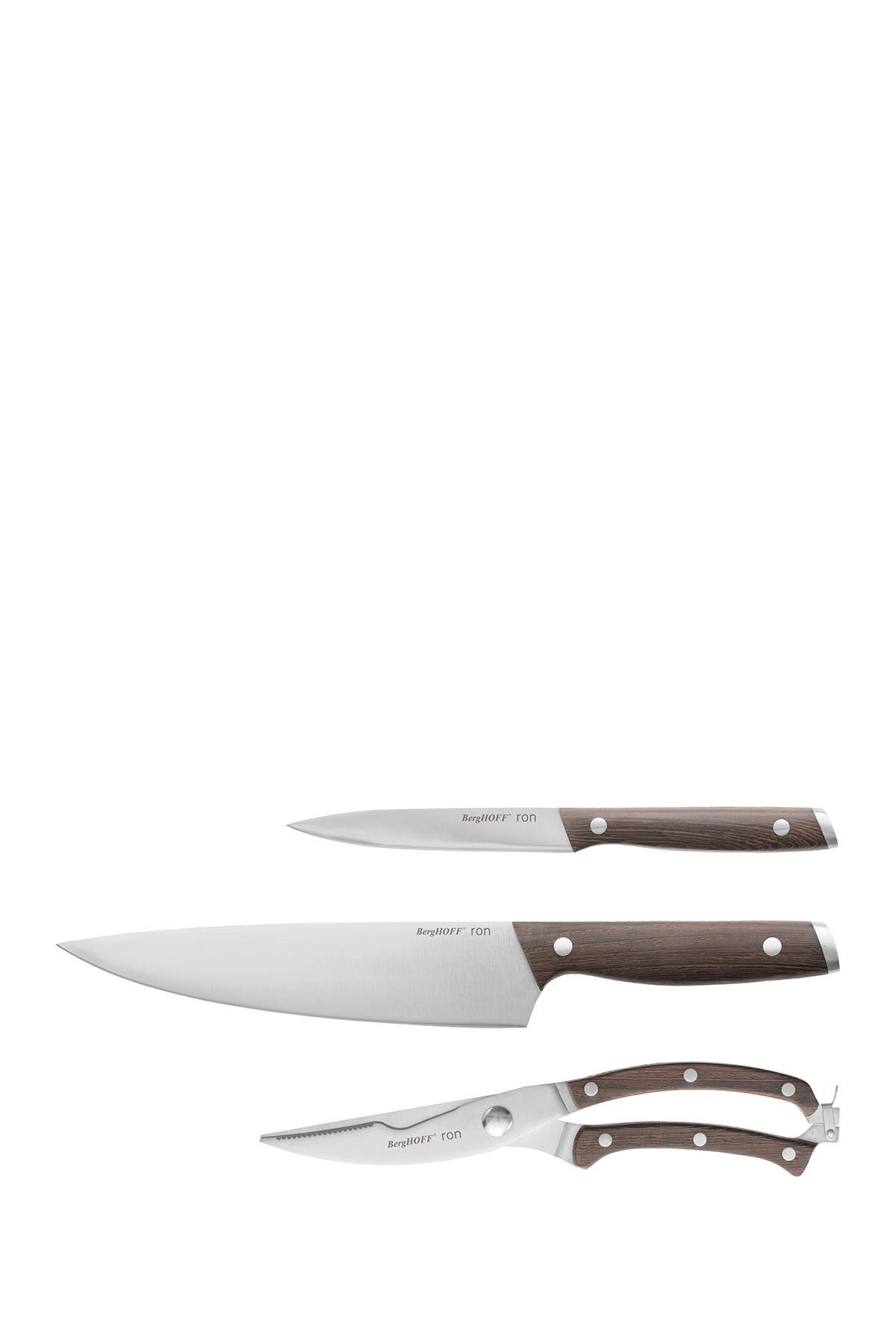 BergHOFF Black Ron 3-Piece Knife Set