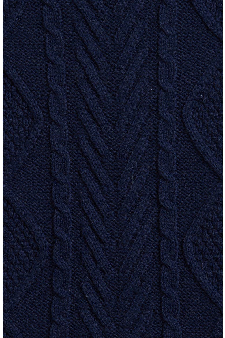 Kids' Cable Sweater Vest, Alternate, color, NAVY YACHT