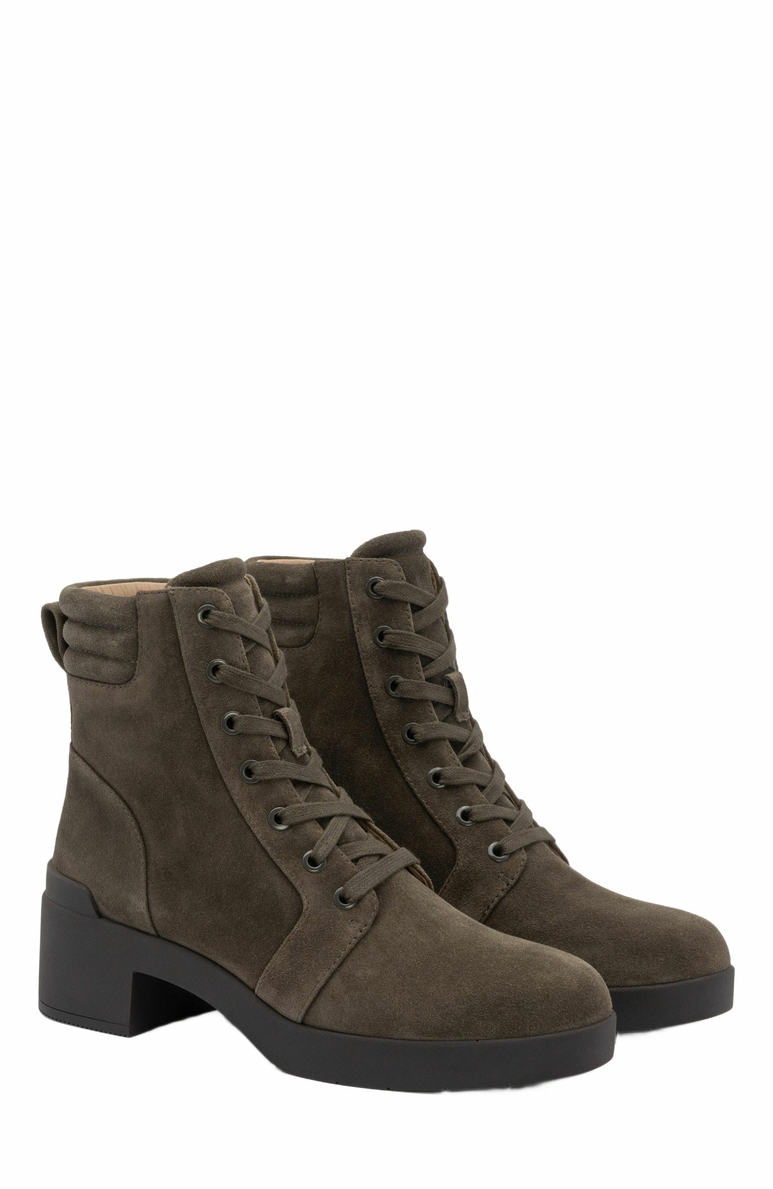 Capital Lace Boot, Alternate, color, Olive - Regular