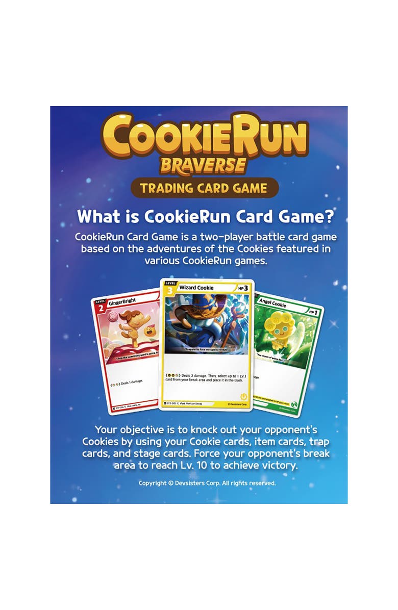 DevSisters CookieRun Braverse Trading Card Game, Brave Beginning Booster Display, Alternate, color, Multicolored