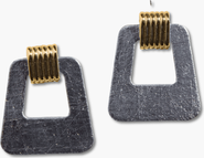 Nickel & Suede Avery Earrings