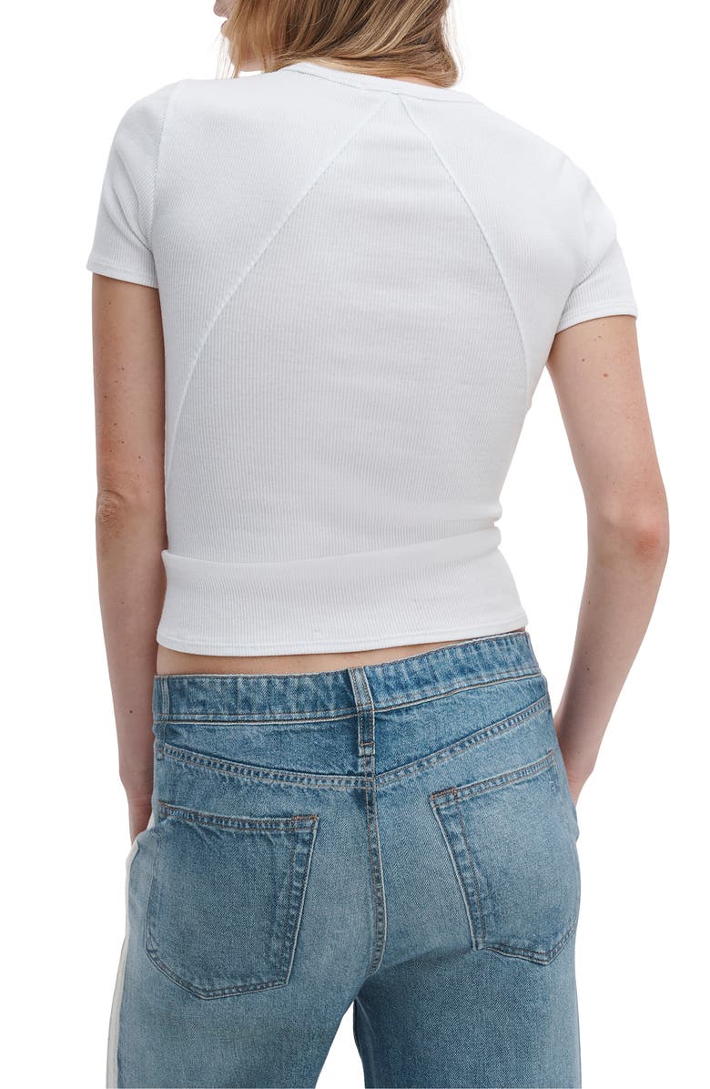 rag & bone The Essential Rib T-Shirt, Alternate, color, White