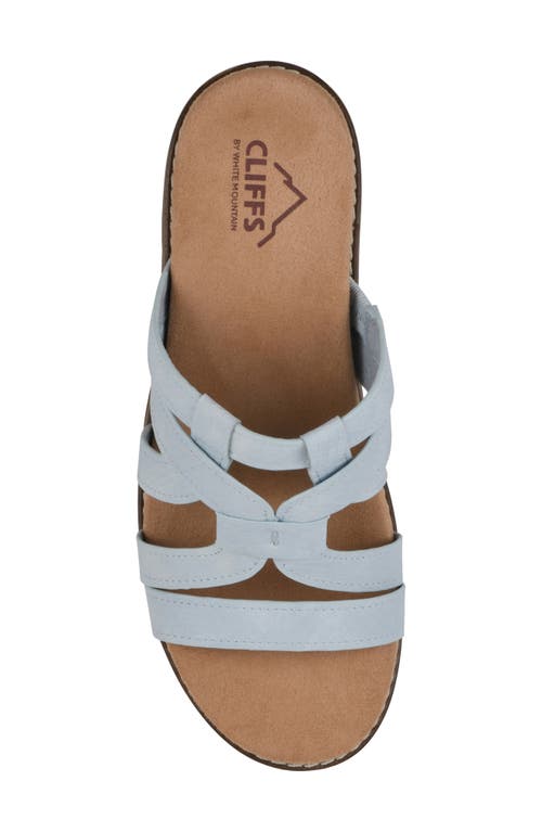 Cliffs By White Mountain Tinisha Wedge Sandal In Light Blue