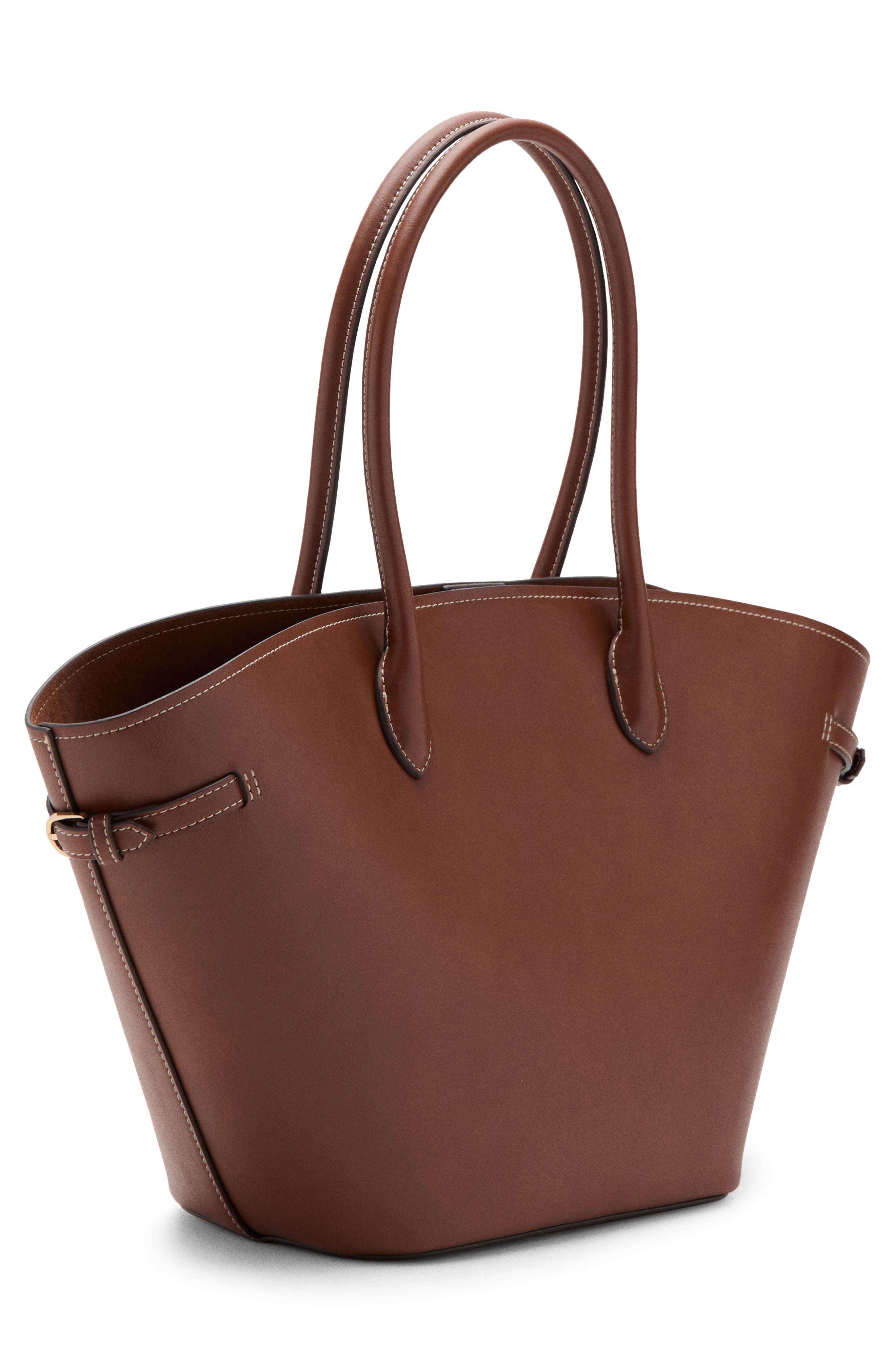 MANGO Shopper Bag with Double Handle, Alternate, color, 