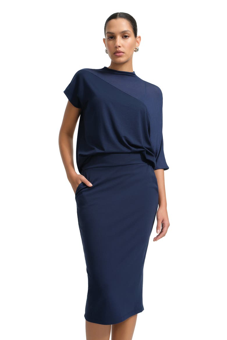 Vesey Pencil Skirt, Alternate, color, DEEP INDIGO