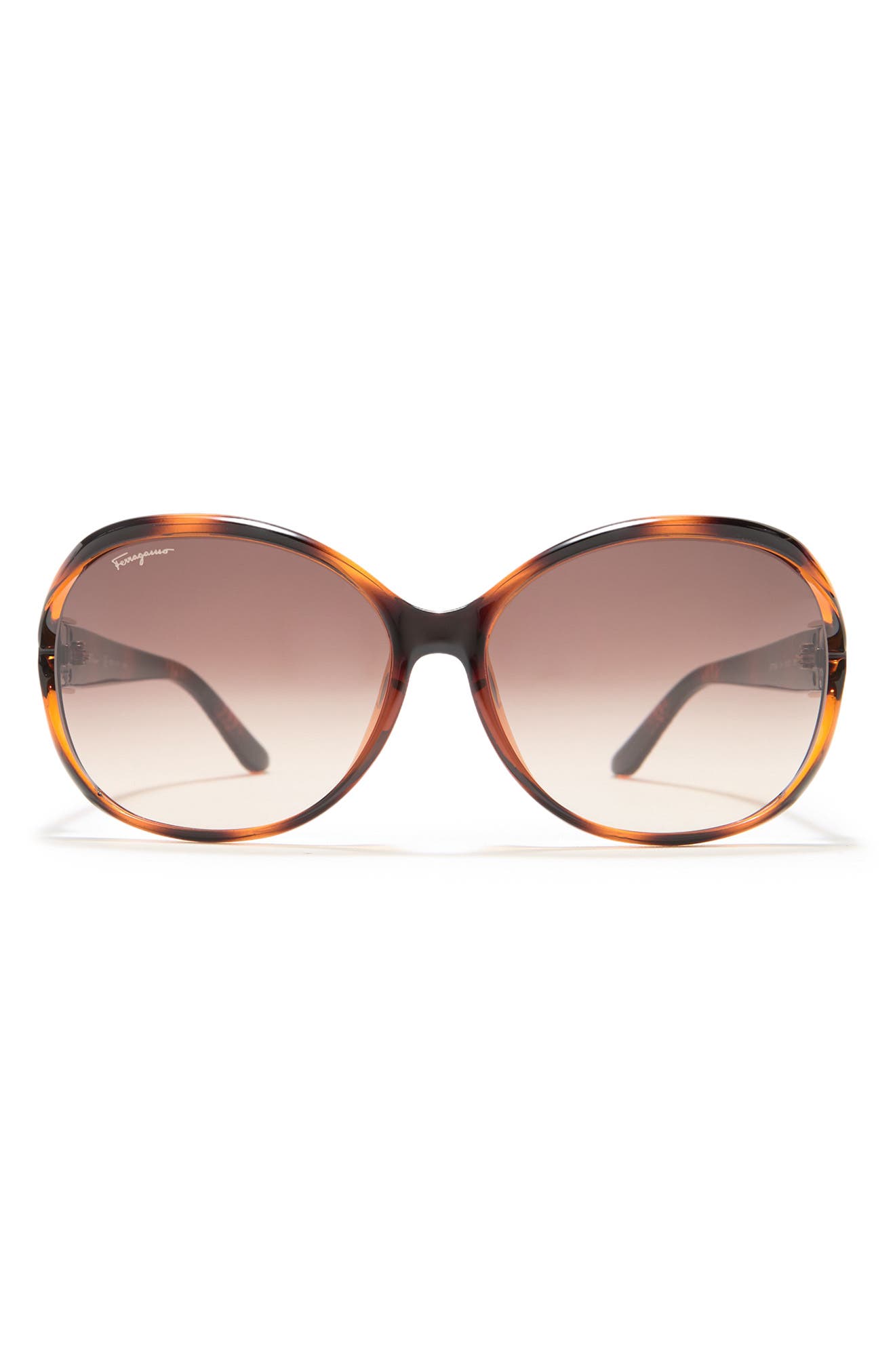 FERRAGAMO Salvatore Ferragamo 61mm Round Sunglasses