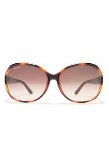 FERRAGAMO Salvatore Ferragamo 61mm Round Sunglasses