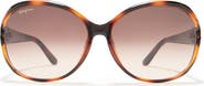 FERRAGAMO Salvatore Ferragamo 61mm Round Sunglasses
