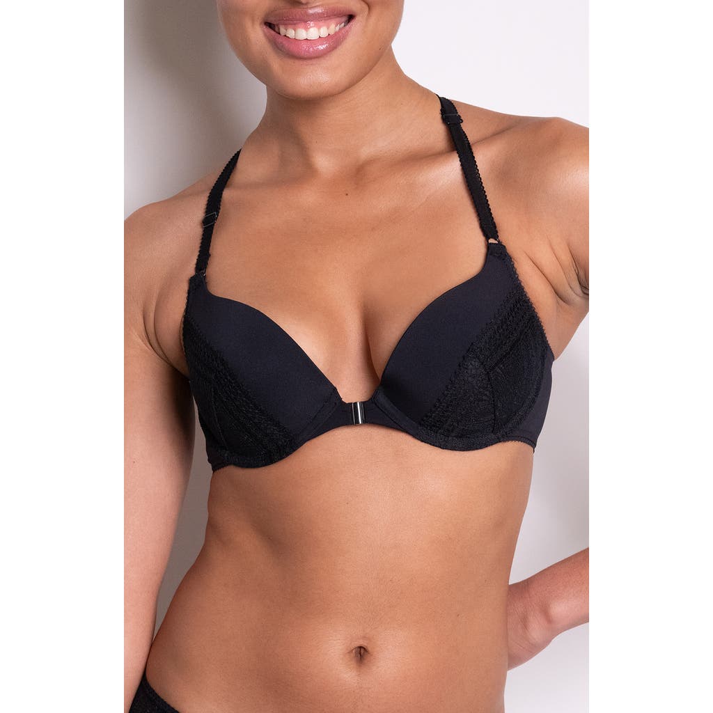 Passionata Leila Underwire T-back Push-up Bra In Black
