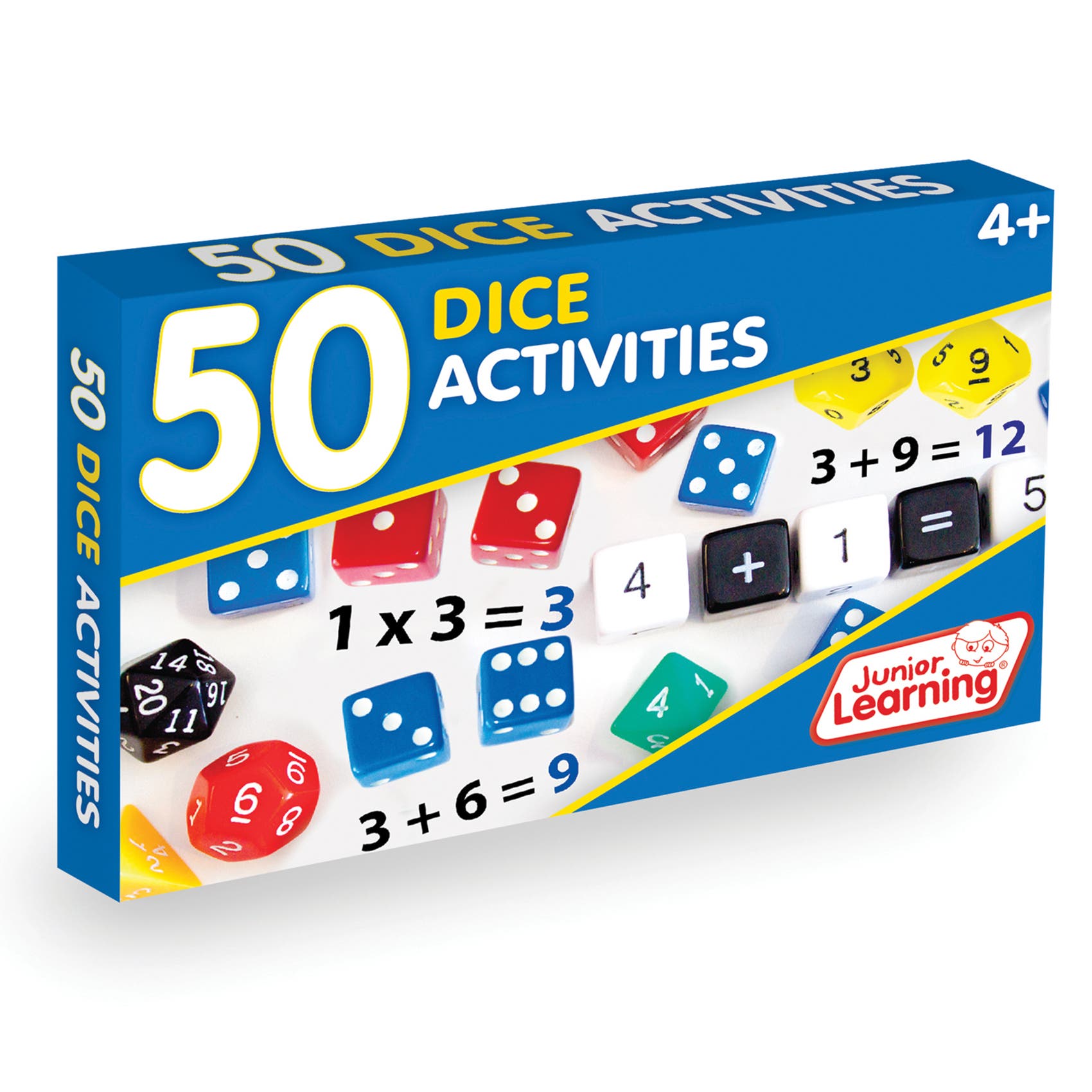 Junior Learning JL340 50 Dice Activities in Multicolored 