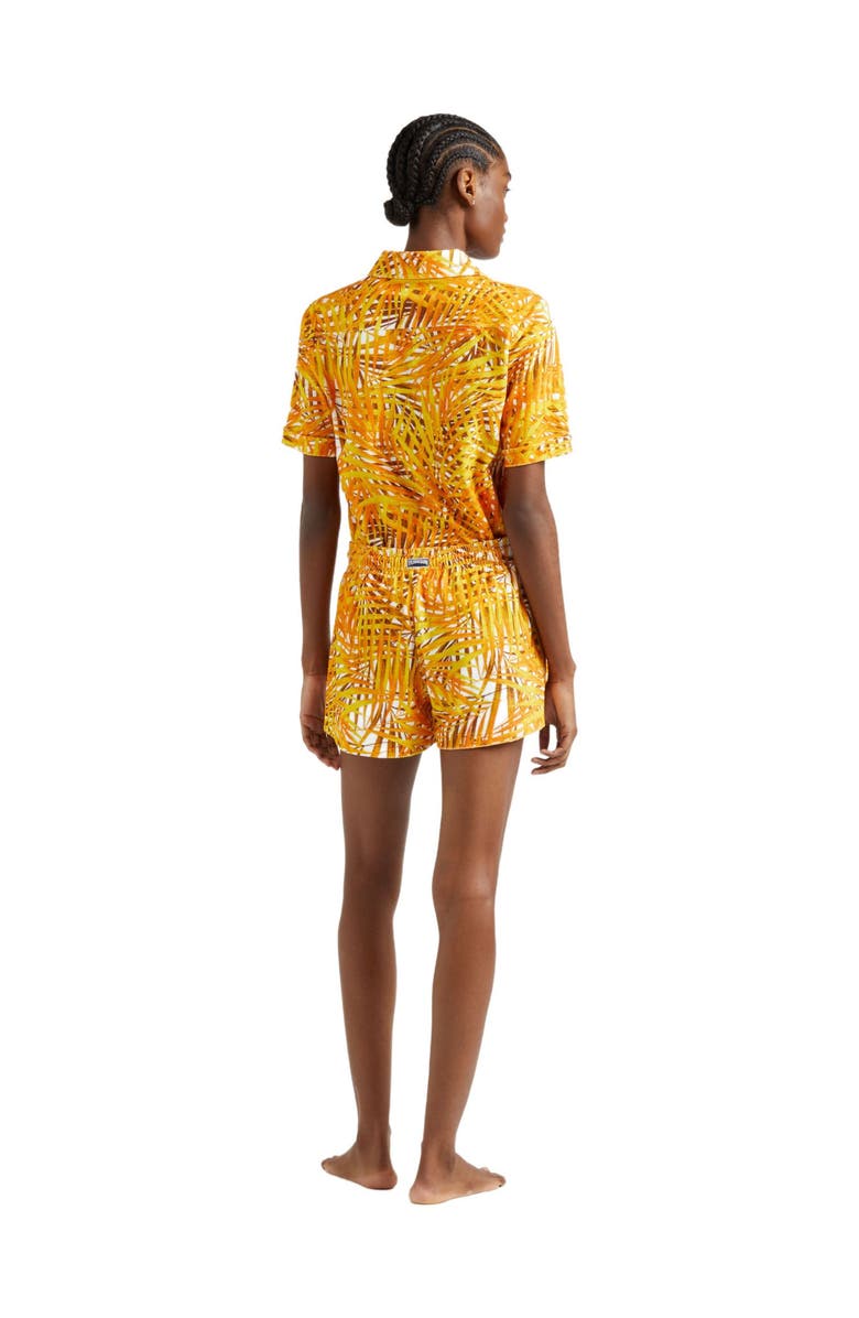 Vilebrequin Women's Palm Leaves Printed Organic Terry Cotton Polo, Alternate, color,
