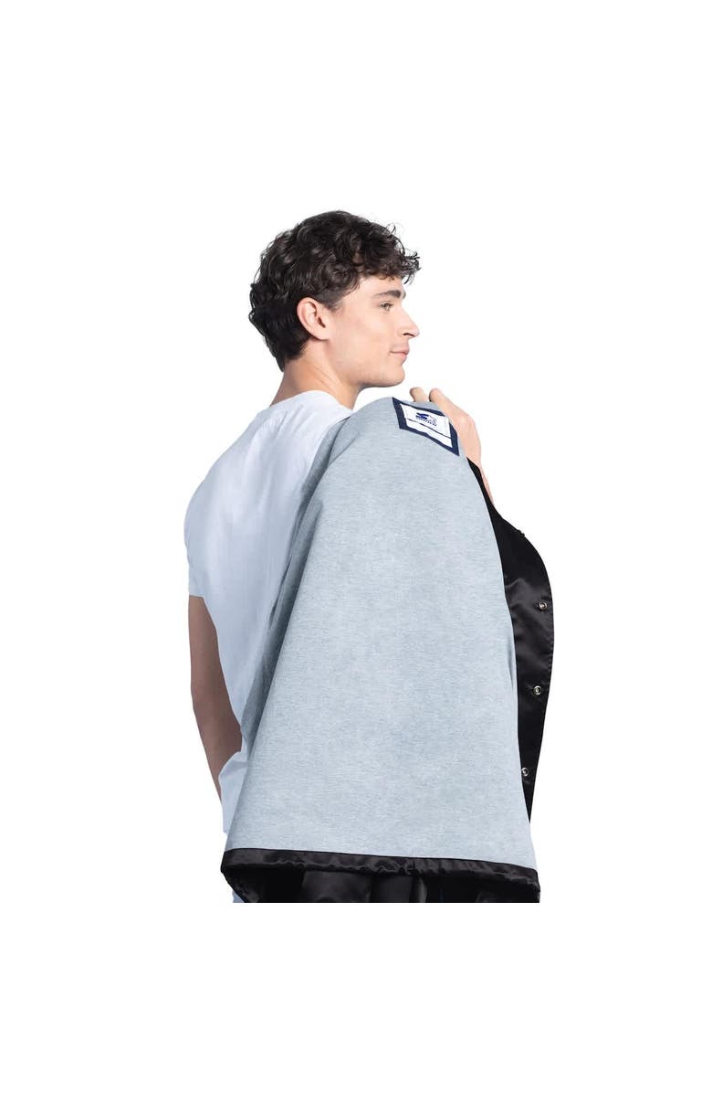 STARTER Men's Starter Black San Francisco Giants Cooperstown Collection Point Man Full-Snap Coaches Jacket, Alternate, color, Black