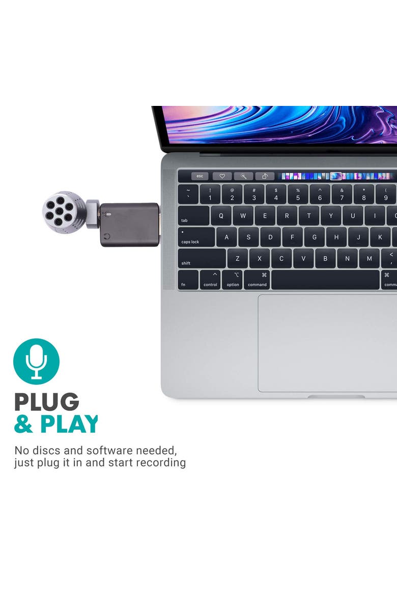 MOVO DOM2-USB Mini Omnidirectional USB Computer Microphone for PC and Mac, Alternate, color, Black