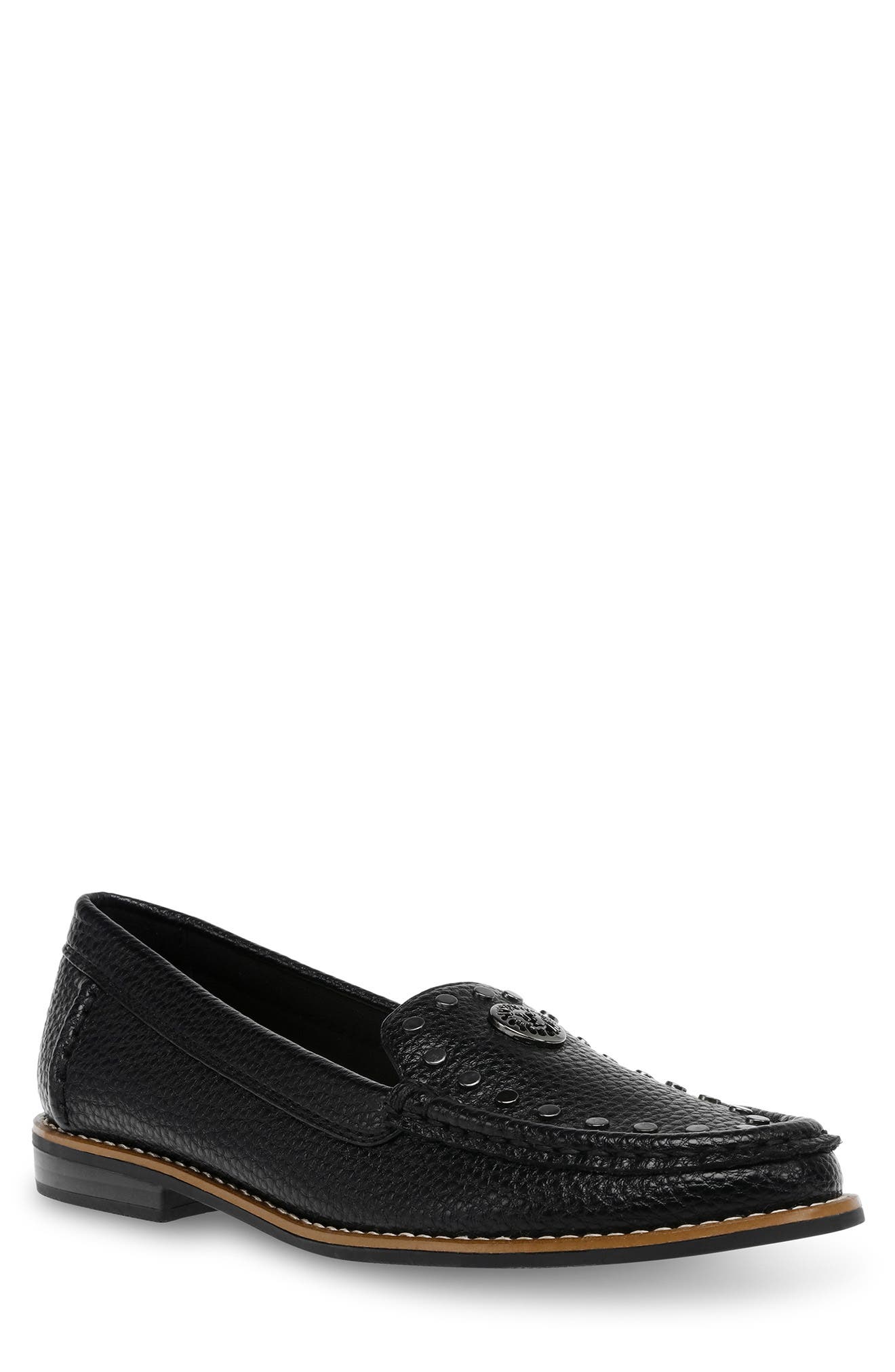 Anne Klein Tailored Moc Toe Loafer, Main, color, 
