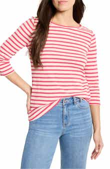 NZT by NIC+ZOE Stripe Boat Neck T-Shirt