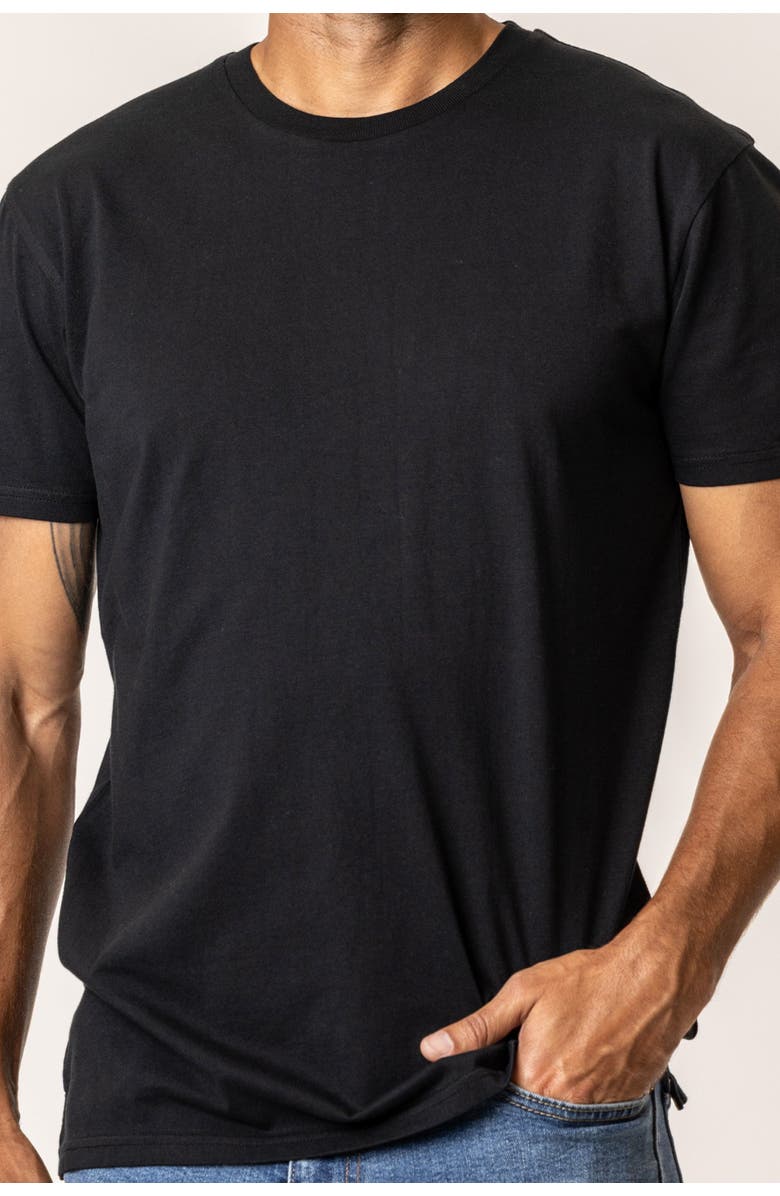 Vottera Organic Cotton Men's T-Shirt, Alternate, color, Black