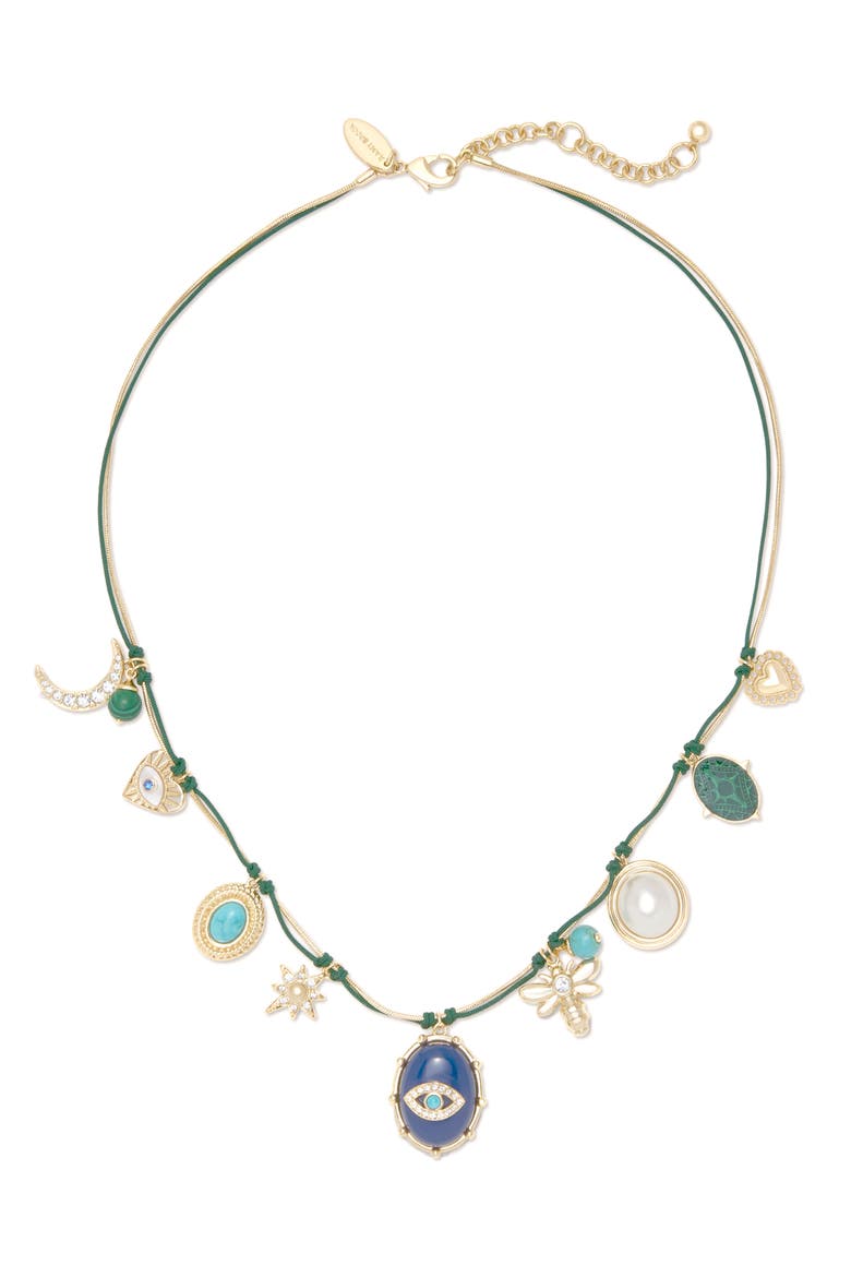 Sienna Charm Necklace, Main, color, BLUE MULTI