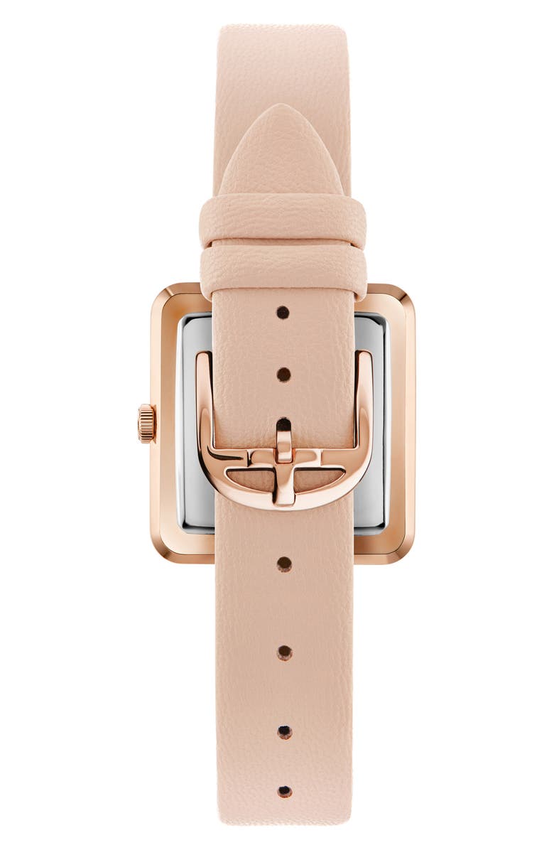 Ted Baker Mayse Leather Strap Watch, 33mm, Alternate, color, Pink