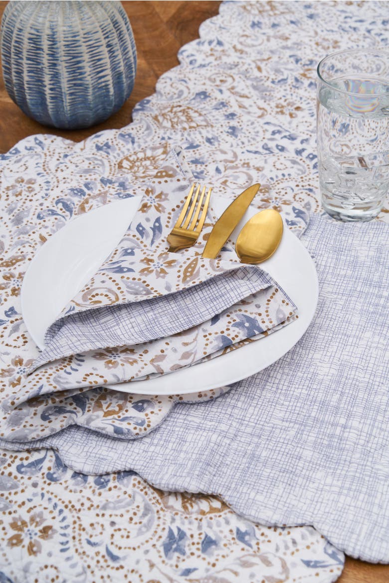 Selma Placemats Set of 6, 13" x 19", Alternate, color, Yellow